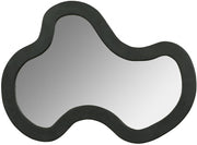 Oblique Acacia Wood Frame Mirror in Black - 417Black-38M