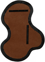 Oblique Acacia Wood Frame Mirror in Black - 417Black-38M