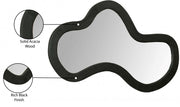 Oblique Acacia Wood Frame Mirror in Black - 417Black-48M