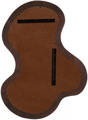 Oblique Acacia Wood Frame Mirror in Brown - 417Brown-38M