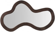 Oblique Acacia Wood Frame Mirror in Brown - 417Brown-48M