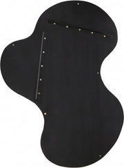 Oblique Iron Frame Mirror in Black - 440Black-38M
