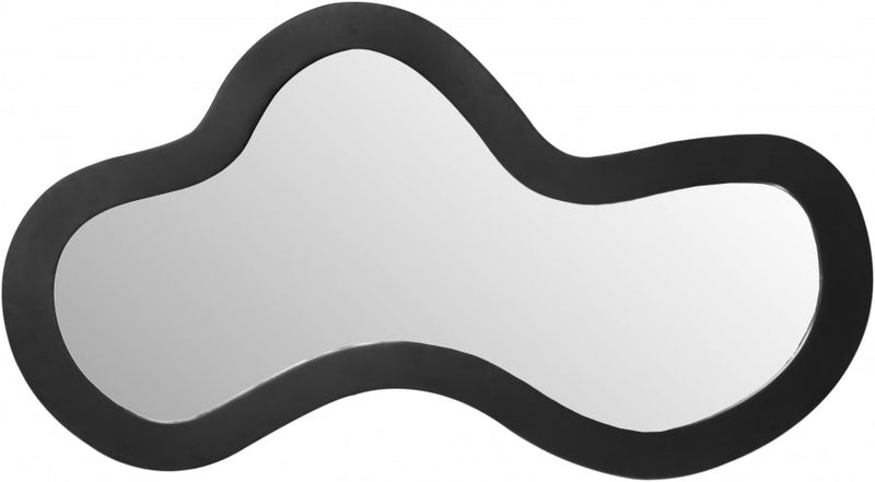 Oblique Iron Frame Mirror in Black - 440Black-48M