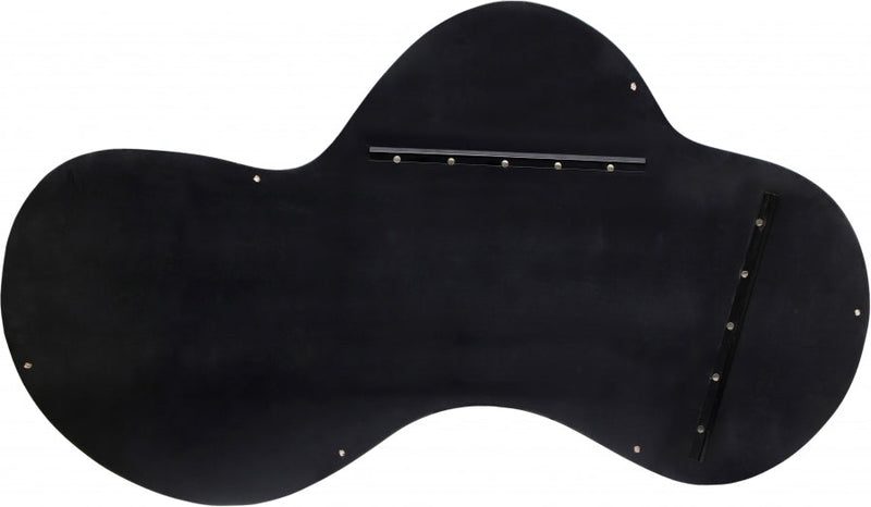 Oblique Iron Frame Mirror in Black - 440Black-48M