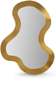 Oblique Iron Frame Mirror in Gold - 440Gold-38M