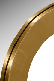 Oblique Iron Frame Mirror in Gold - 440Gold-38M