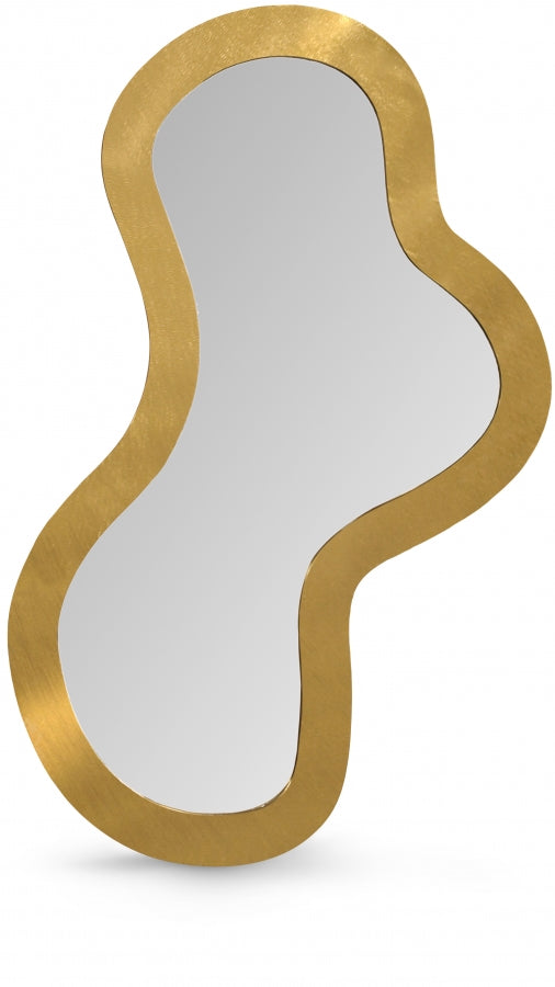 Oblique Iron Frame Mirror in Gold - 440Gold-48M