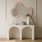 Oblique Iron Frame Mirror in Pink - 440Pink-38M