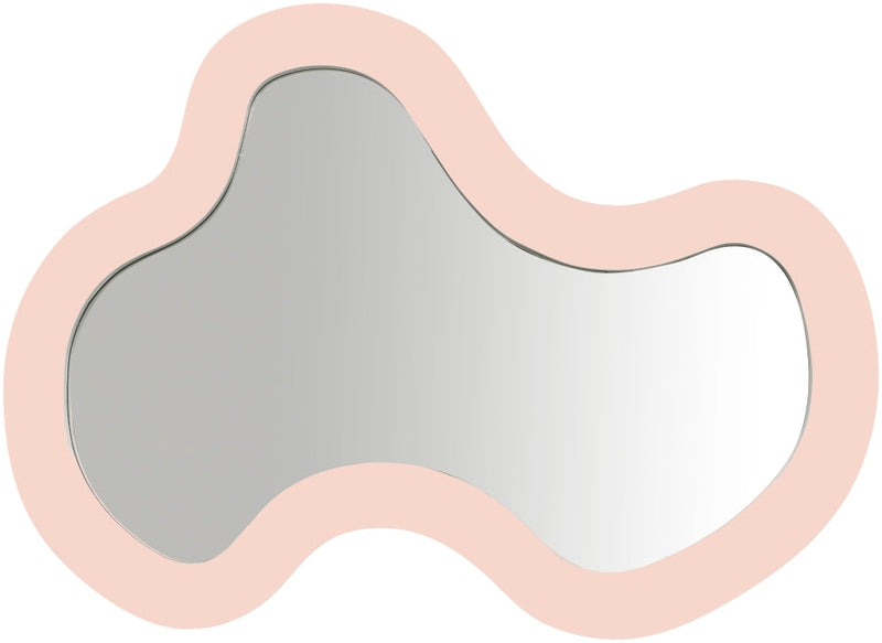 Oblique Iron Frame Mirror in Pink - 440Pink-38M