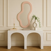 Oblique Iron Frame Mirror in Pink - 440Pink-48M