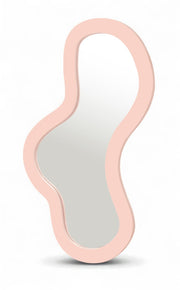 Oblique Iron Frame Mirror in Pink - 440Pink-48M