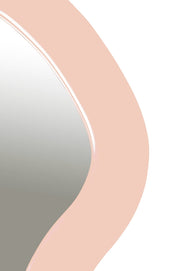Oblique Iron Frame Mirror in Pink - 440Pink-48M