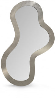Oblique Iron Frame Mirror in Silver - 440Silver-48M