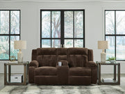 Observation Chocolate Power Reclining Loveseat with Console - PC2140696