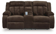 Observation Chocolate Power Reclining Loveseat with Console - PC2140696