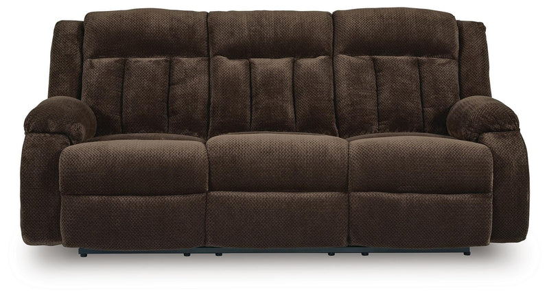 Observation Chocolate Power Reclining Sofa with Drop Down Table - PC2140699