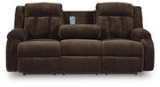Observation Chocolate Power Reclining Sofa with Drop Down Table - PC2140699