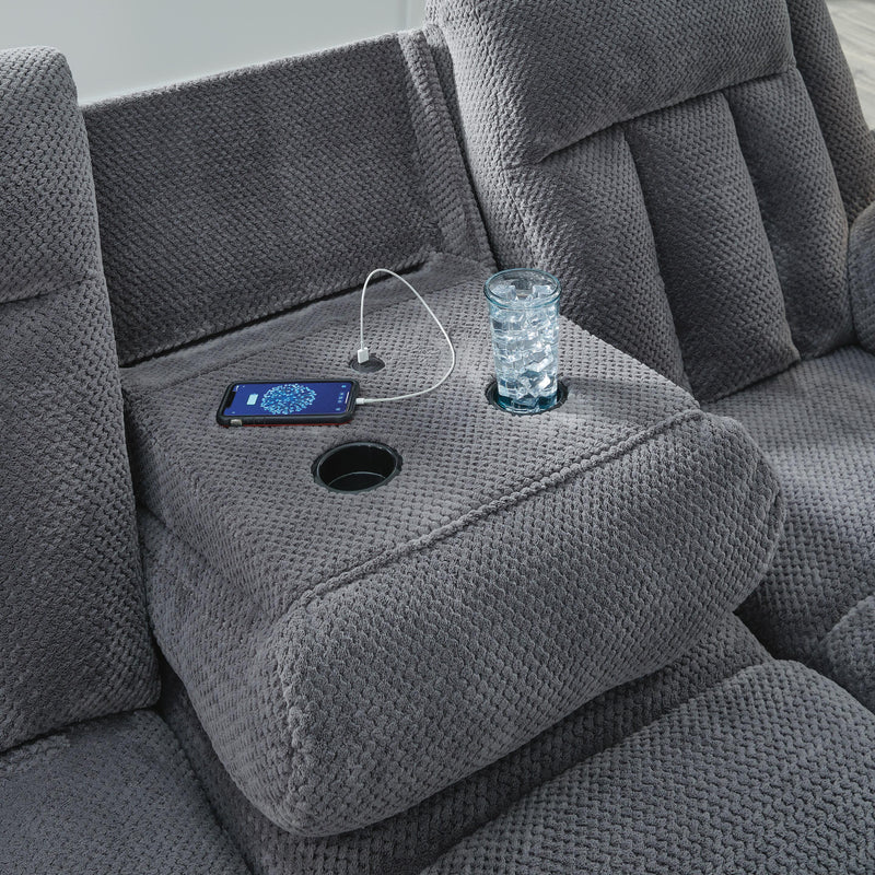 Observation Steel Power Reclining Sofa with Drop Down Table - PC2140599