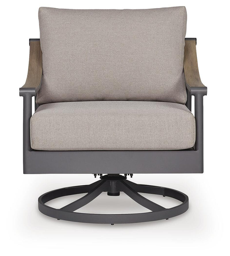 Ocean Beach Outdoor Sofa with 2 Lounge Chairs in Gray - PKG024578