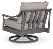 Ocean Beach Outdoor Sofa with 2 Lounge Chairs in Gray - PKG024578