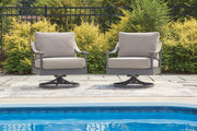 Ocean Beach Outdoor Sofa with 2 Lounge Chairs in Gray - PKG024578
