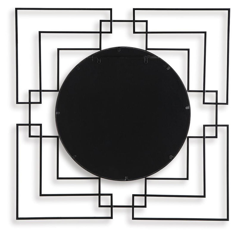 Oceanal Black/Gold Finish Accent Mirror - A8010394