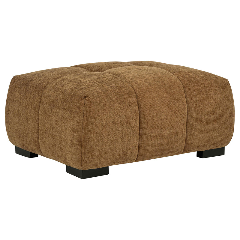 Octavia Upholstered Rectangular Ottoman Amber - 509344