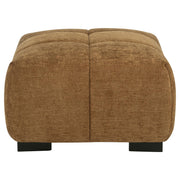 Octavia Upholstered Rectangular Ottoman Amber - 509344