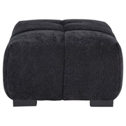 Octavia Upholstered Rectangular Ottoman Black - 511064