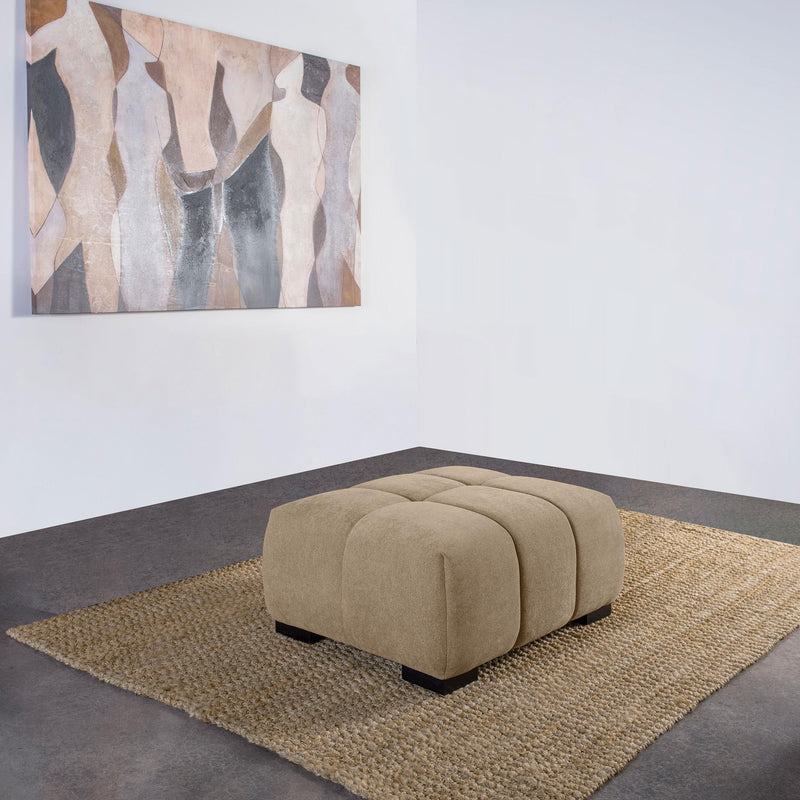 Octavia Upholstered Rectangular Ottoman Camel - 509964