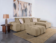 Octavia Upholstered Rectangular Ottoman Camel - 509964