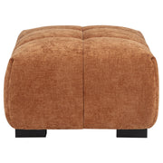 Octavia Upholstered Rectangular Ottoman Orange - 509354
