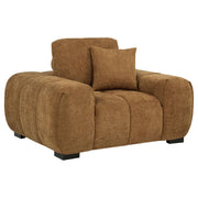 Octavia Upholstered Track Arm Accent Chair Amber - 509343