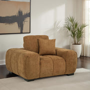 Octavia Upholstered Track Arm Accent Chair Amber - 509343