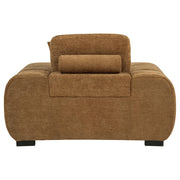 Octavia Upholstered Track Arm Accent Chair Amber - 509343