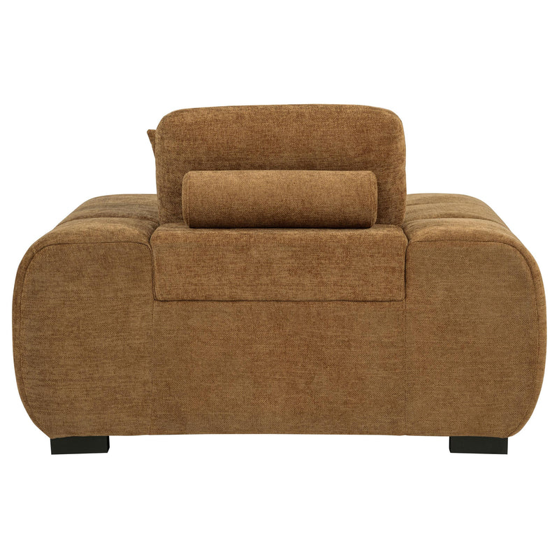 Octavia Upholstered Track Arm Accent Chair Amber - 509343