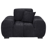 Octavia Upholstered Track Arm Accent Chair Black - 511063