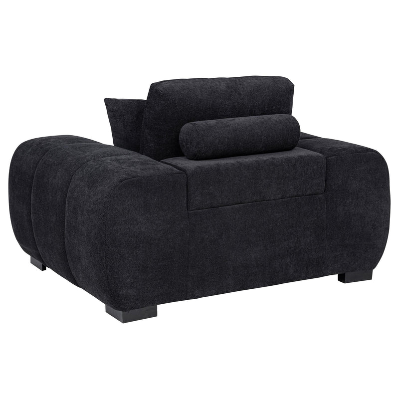Octavia Upholstered Track Arm Accent Chair Black - 511063