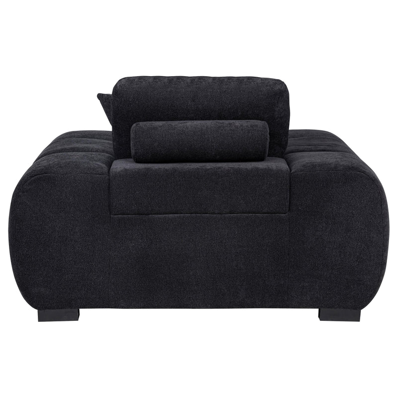 Octavia Upholstered Track Arm Accent Chair Black - 511063