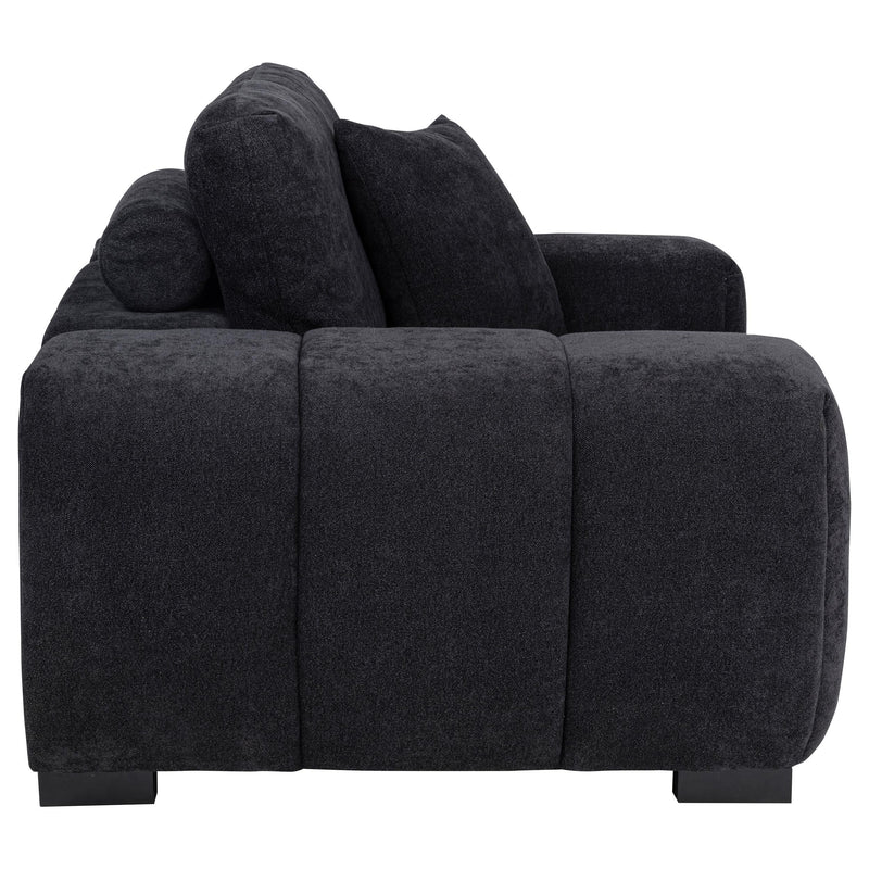 Octavia Upholstered Track Arm Accent Chair Black - 511063
