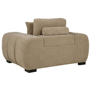 Octavia Upholstered Track Arm Accent Chair Camel - 509963