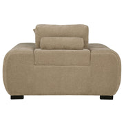 Octavia Upholstered Track Arm Accent Chair Camel - 509963