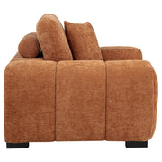 Octavia Upholstered Track Arm Accent Chair Orange - 509353
