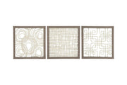 Odella Cream/Taupe Wall Decor (Set of 3) - Gate FurnitureWall Decor