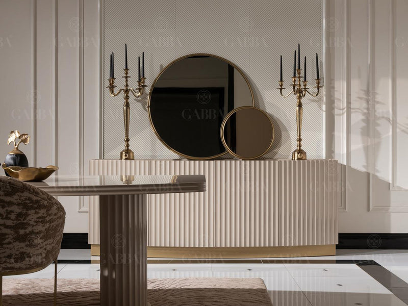 Odessa 87" Wide Buffet With Mirror - Gate FurnitureBuffets & Sideboards