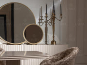 Odessa 87" Wide Buffet With Mirror - Gate FurnitureBuffets & Sideboards