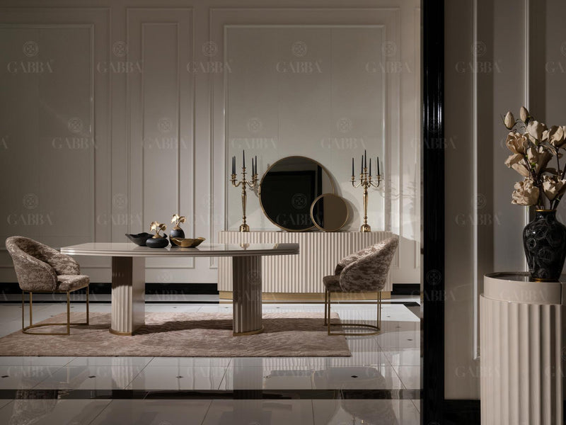 Odessa 87" Wide Buffet With Mirror - Gate FurnitureBuffets & Sideboards