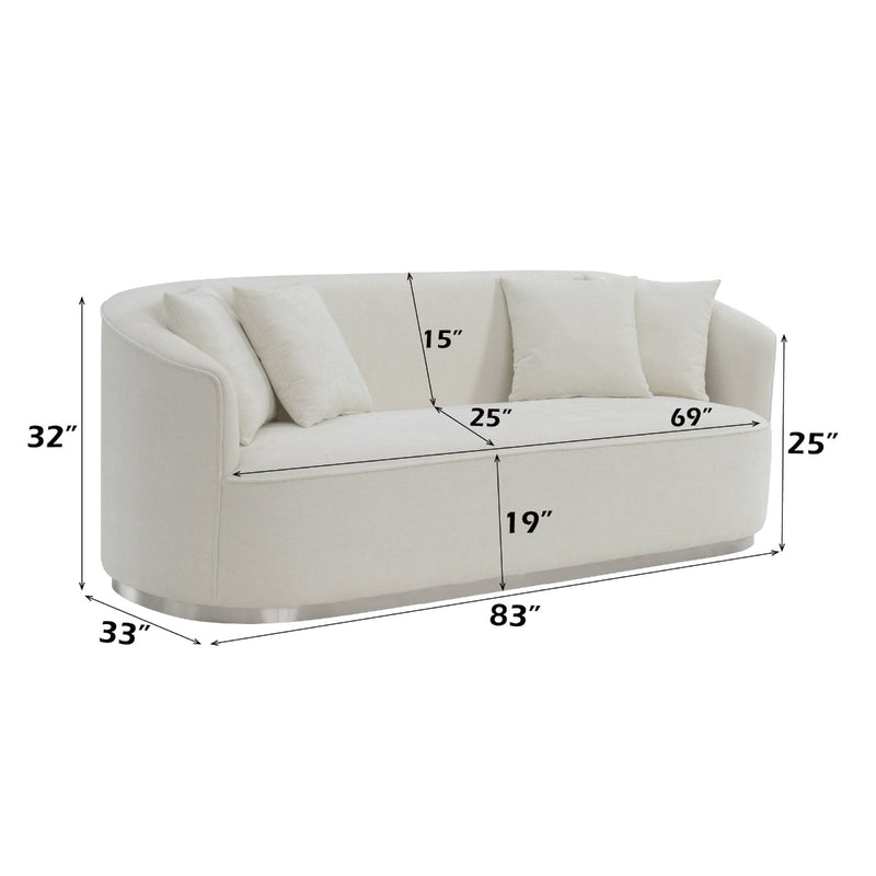 Odette Sofa W/4 Pillows - LV01917