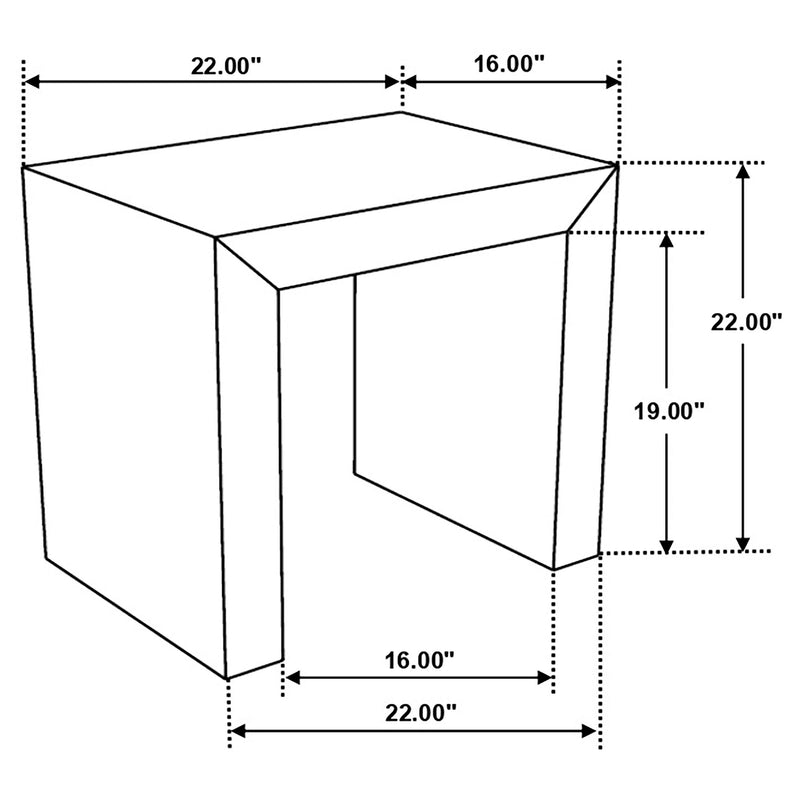 Odilia Rectangular Solid Wood End Table Auburn - 708417