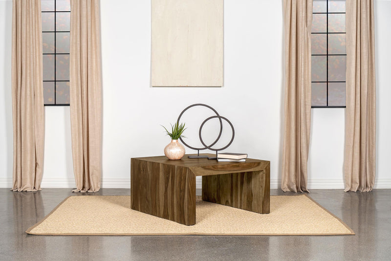 Odilia Square Solid Wood Coffee Table Auburn - 708418